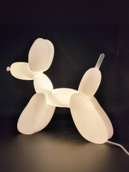 Lampada forma bassotto artigianale - Regalo unico per amanti animali