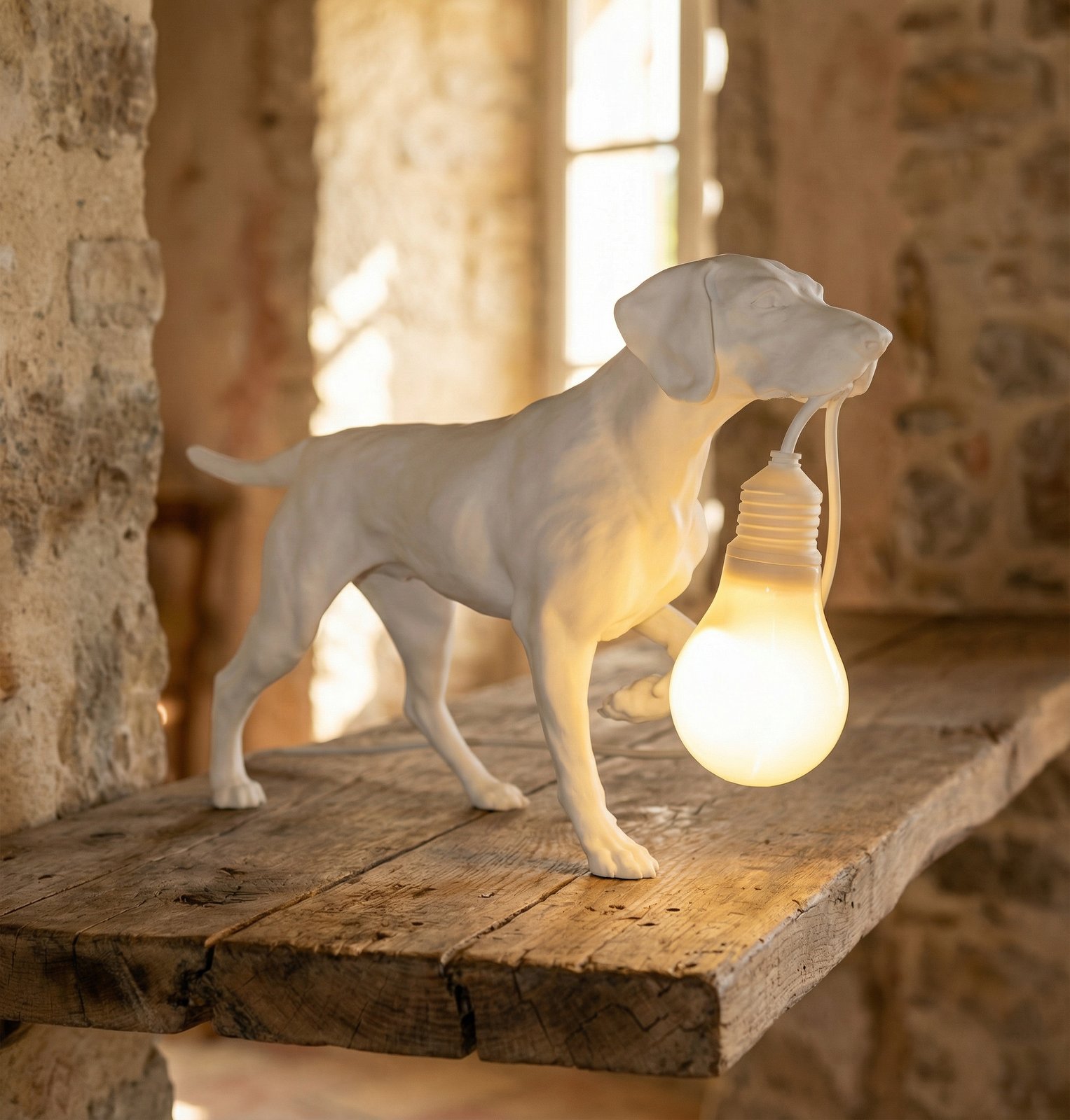 Lampada a forma di cane stampata in 3D - VERSIONE LARGE