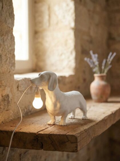 Lampada Bassotto Tedesco Personalizzata – Statua 3D