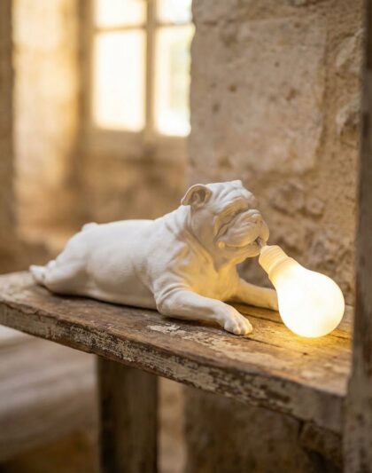 Lampada Cane Personalizzata – Scultura Luminosa 3D