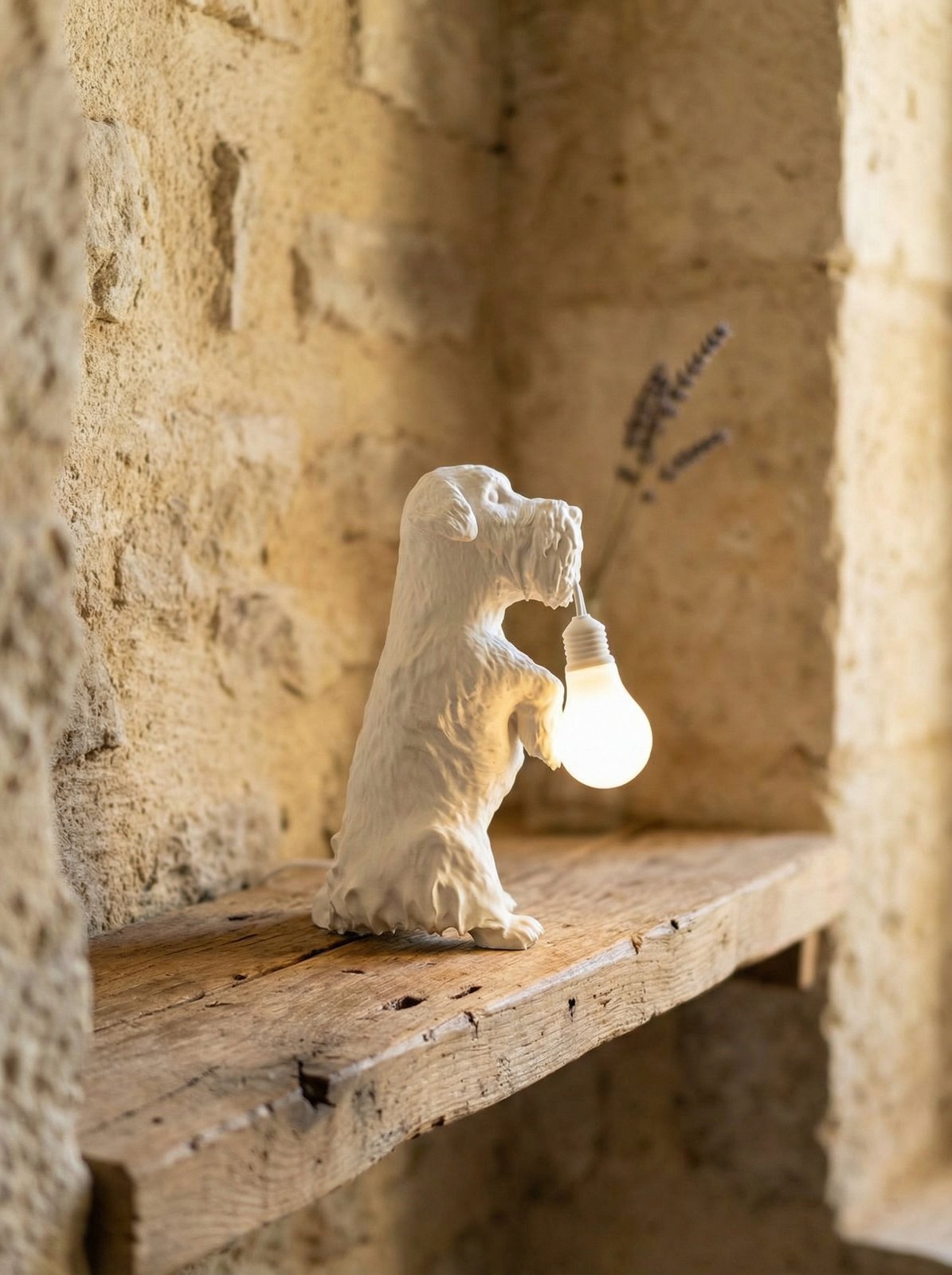 Lampada cane stampata 3D Zwergschnauzer nano - idea regalo san valentino per amanti dei cani - immagine 8