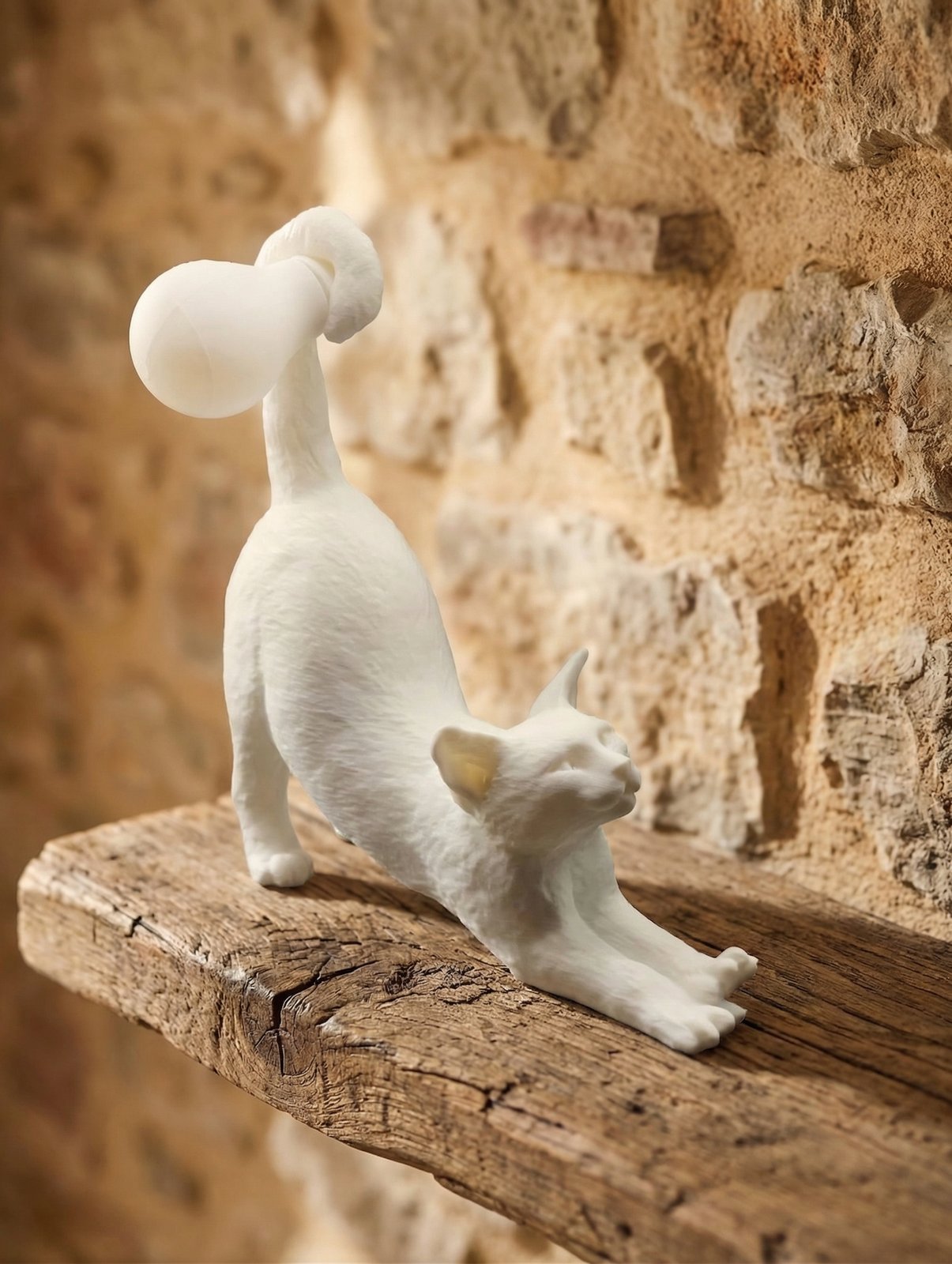 Lampada da comodino gatto design - regalo per amante gatti, idea regalo san valentino - immagine 7