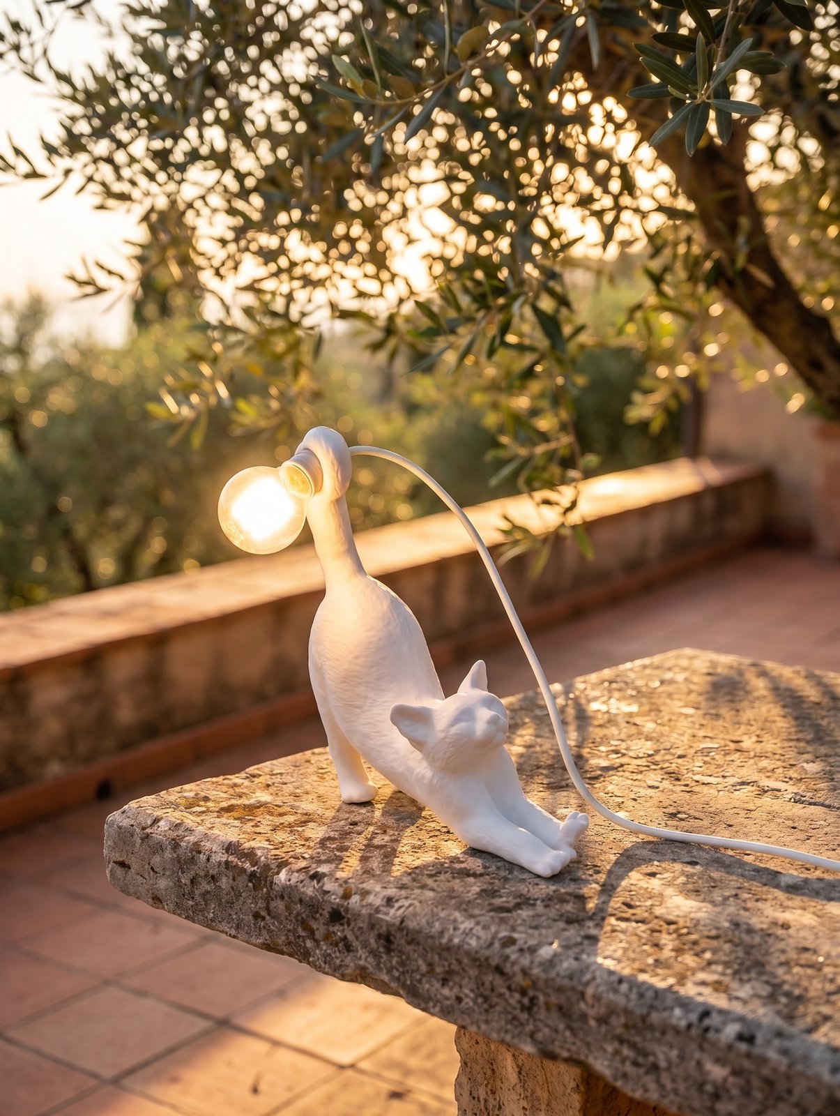 Lampada da comodino gatto design - regalo per amante gatti, idea regalo san valentino - immagine 10