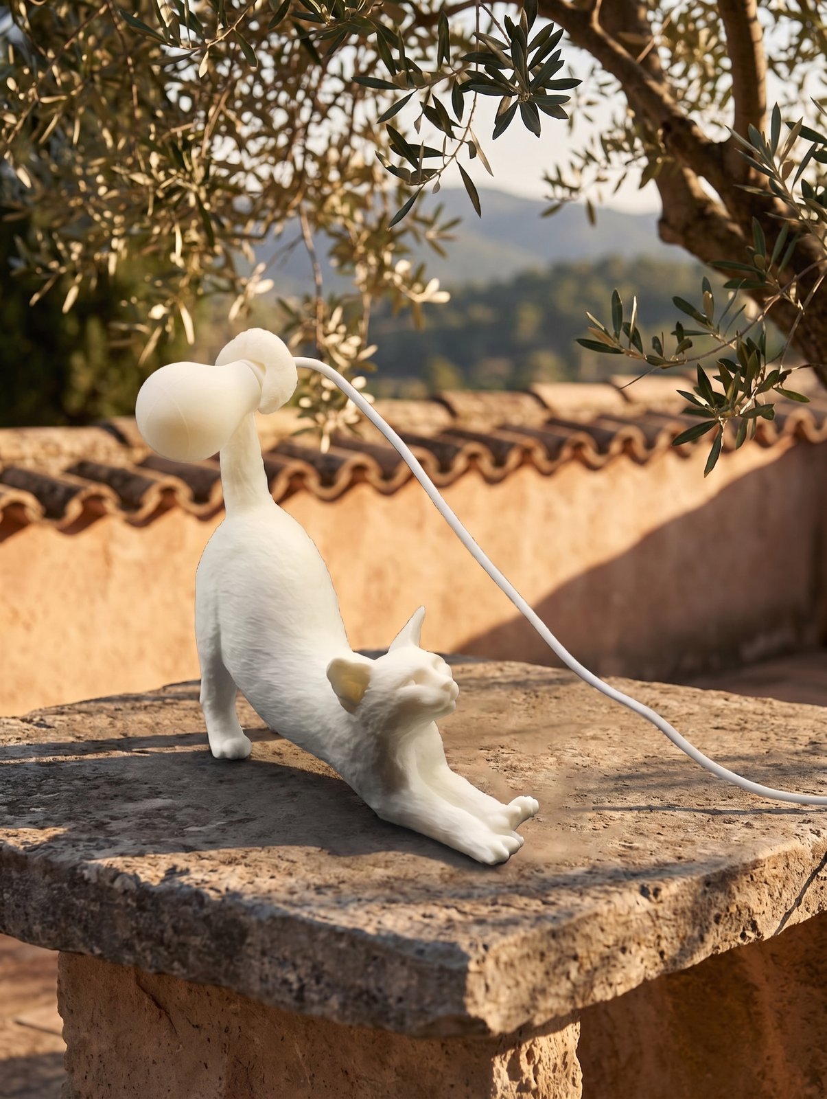 Lampada da comodino gatto design - regalo per amante gatti, idea regalo san valentino - immagine 14