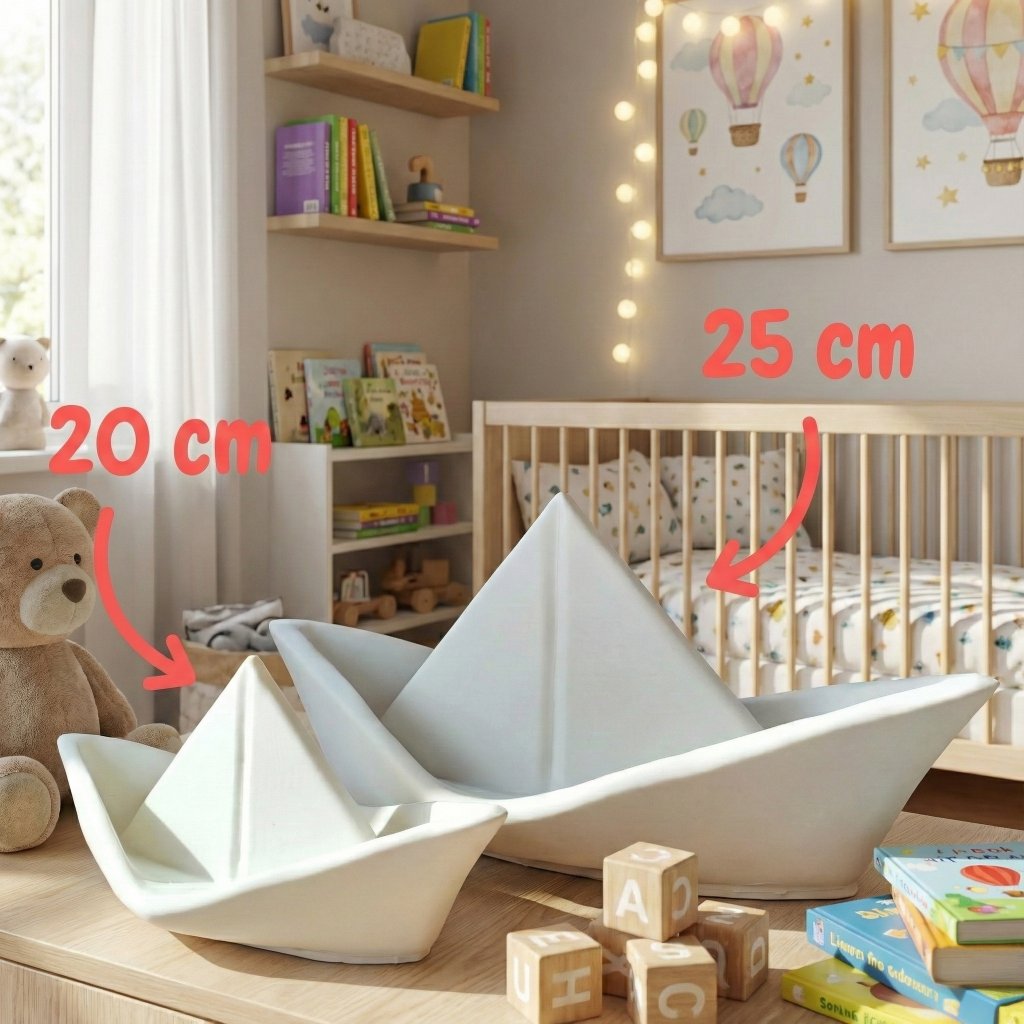 Aurora: Lampada forma barchetta origami - design moderno - immagine 2