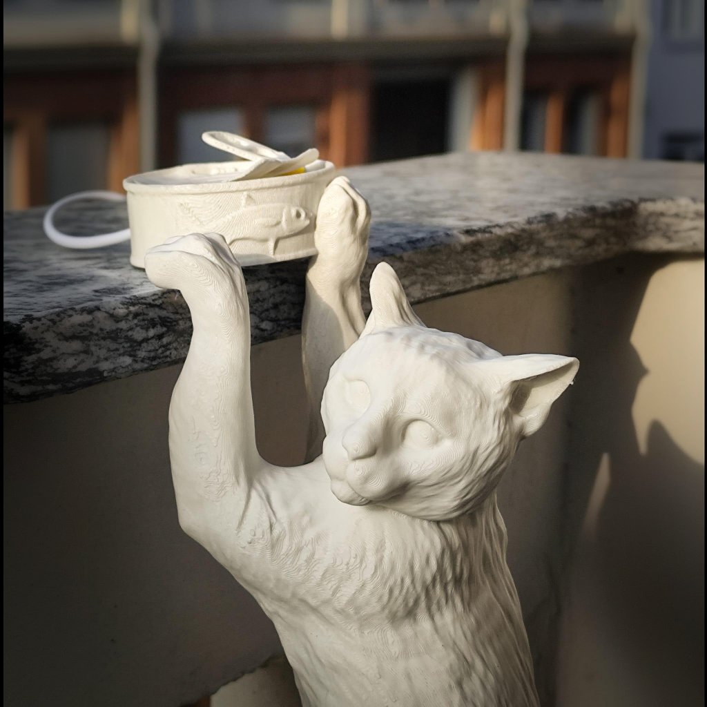 Lampada gatto arrampicante in PLA, design artigianale LED USB, ideale per gli amanti degli animali - immagine 3