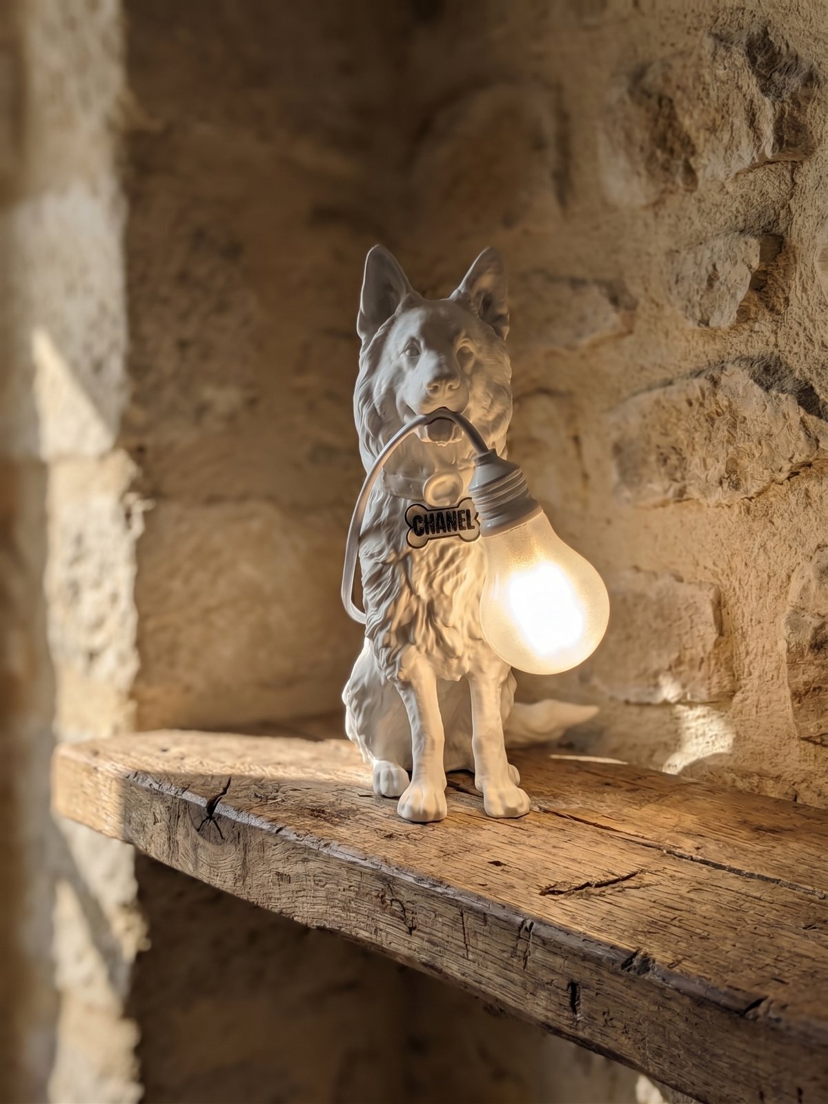Lampada pastore tedesco Chanel - immagine 4