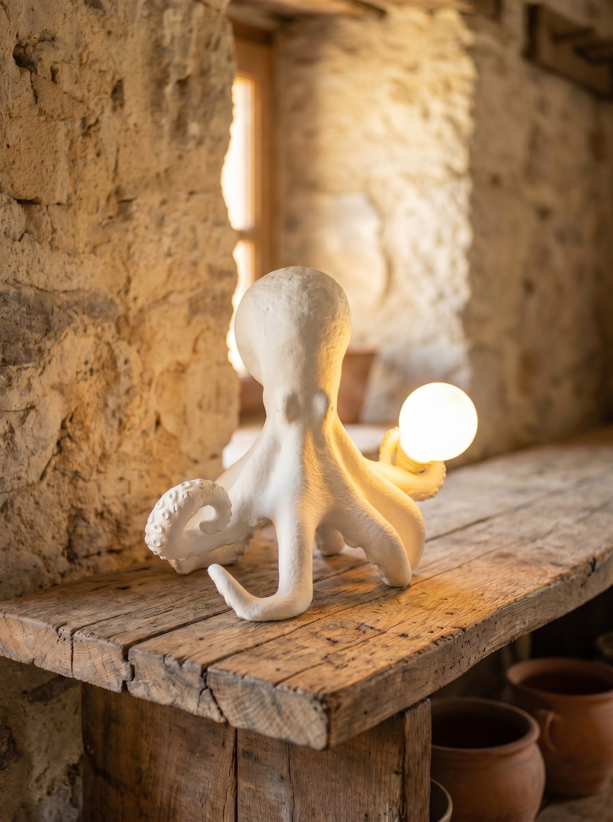 Lampada stampata 3D forma polpo - immagine 4