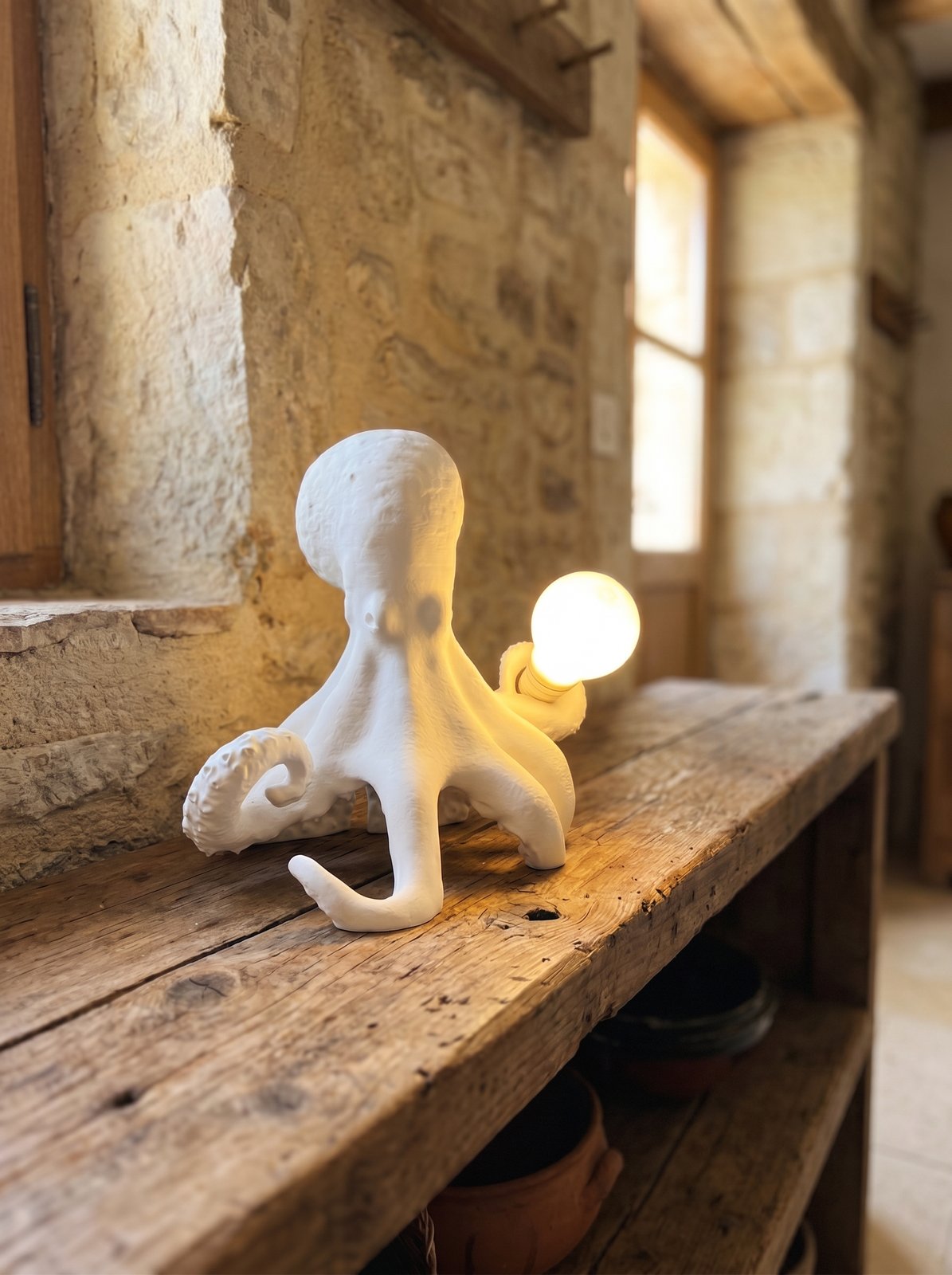 Lampada stampata 3D forma polpo - immagine 6
