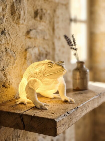 Lampada stampata 3D forma rana