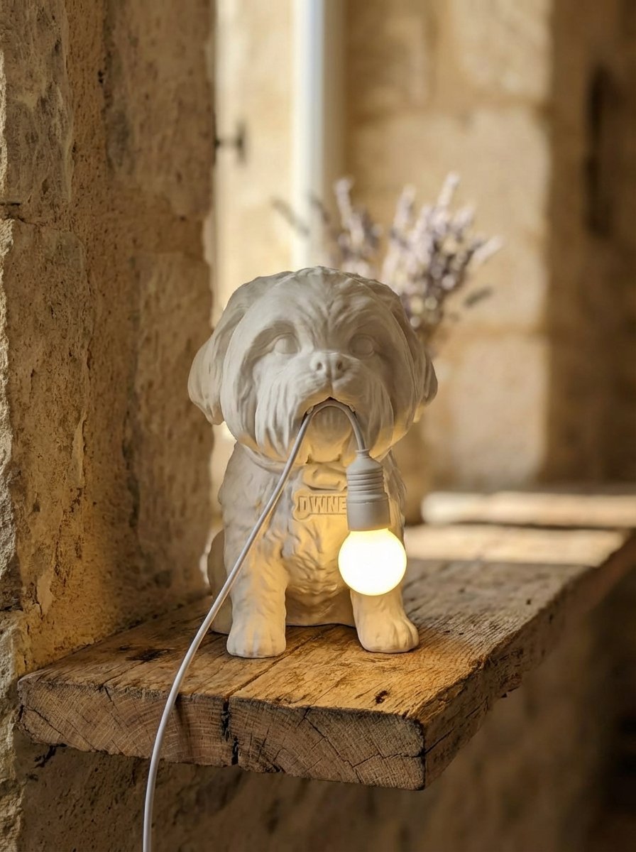 Lampada stampata 3D forma Shih Tzu - Jason - immagine 3