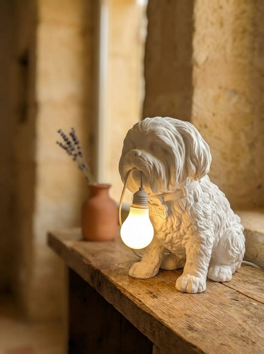 Lampada stampata 3D forma Shih Tzu - Jason - immagine 4