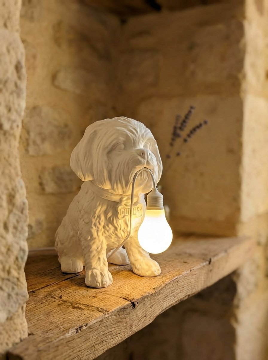 Lampada stampata 3D forma Shih Tzu - Jason - immagine 6