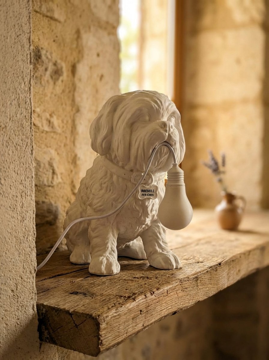 Lampada stampata 3D forma Shih Tzu - Jason - immagine 7