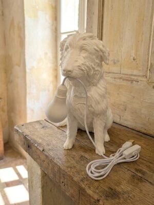 Lampada Bianca – Cane Personalizzato con Nome | 23-24 cm LED USB