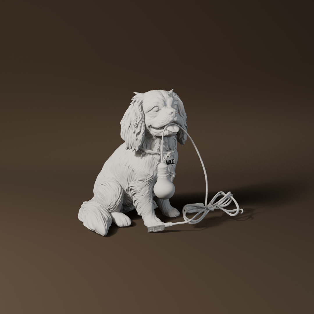 Lampada Alice – Cavalier King 32 cm | Statua 3D LED USB