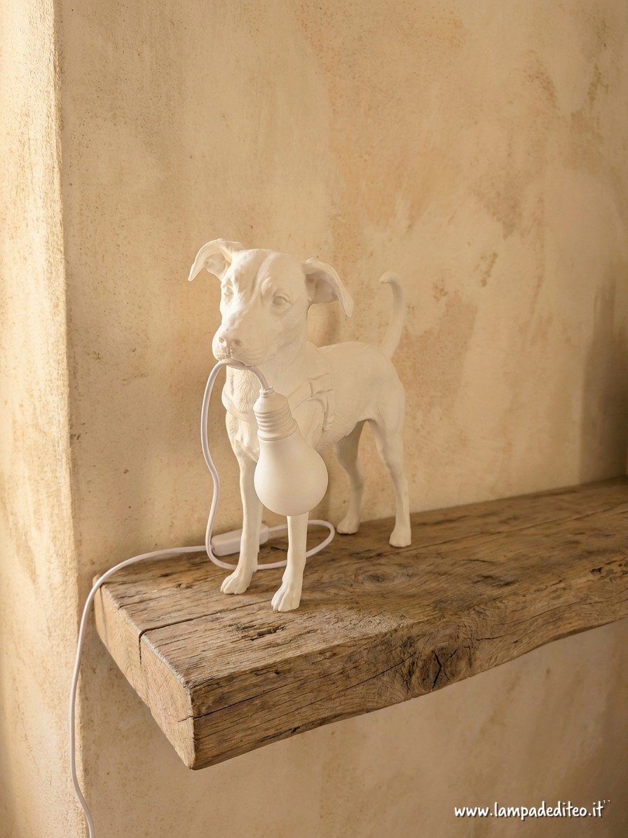Lampade Belle e Rock – Due Cani Personalizzati con Nome | 23 cm LED USB - immagine 5
